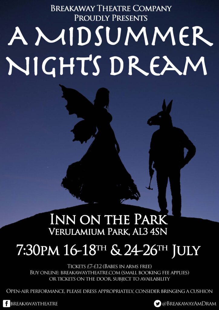 Poster for Shakespeare's Midsummer Night's Dream