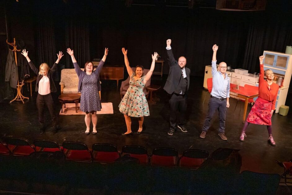 Cast of Breakaway Theatre's production of Home I'm Darling